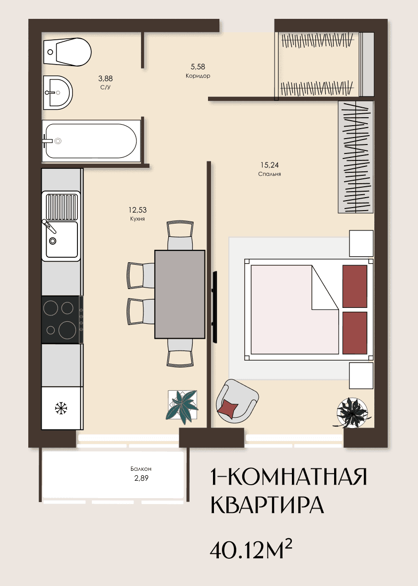 Планировка квартиры №67
